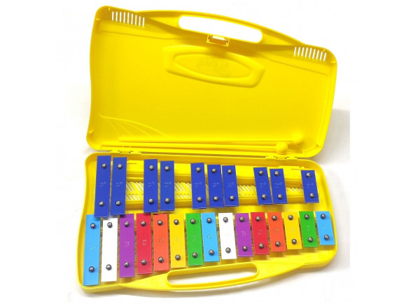 Alysée MT25-C-YL Metalofone Cromático 25 Note Giallo Alysée MT25-C-YL Metalofone Cromático 25 Note Giallo